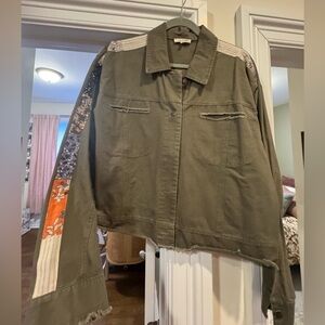 Boutique brand green jacket